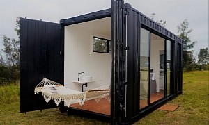 Stylish Container Home Uses Cargo Doors to Invite the Outdoors In