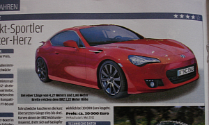 Subaru BRZ Specs Leaked, to Be Priced at EUR30,000
