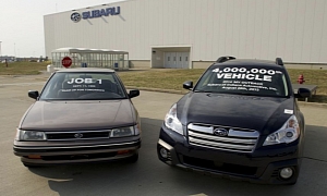 Subaru Celebrates 4 Million Vehicles Built in Indiana