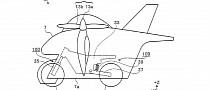 Subaru Designs a Flying Motorcycle with Wings and Everything