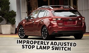 Subaru Recalls 2023 Impreza to Remedy a Brake Light Switch Issue