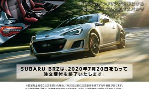 Subaru Will Stop Taking Orders for the BRZ in July, Second Generation Incoming