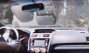 Subaru WRX STI Driver Destroys His New Car in Imaginary Rally Stage Crash