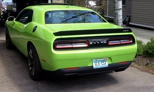 Sublime Green 2015 Dodge Challenger SRT Hellcat Spotted