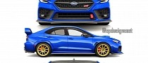 Subtle 2022 Subaru WRX STI Probably Wants to See If Orange or Blue Fits Better
