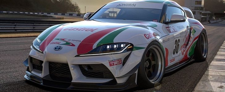 Subtle widebody 2020 Toyota Supra with Castrol livery