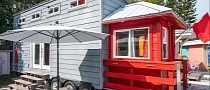 Sunny Red Lifeguard Stand Tiny House Is the Definition of Summer Mood