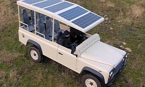 Sunreef Yachts Builds Custom Land Rover Defender With Solar-Powered Roof