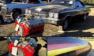 Super Rare 1970 Chevrolet Chevelle LS6 Emerges at Yard Sale With Psychedelic Stripes