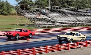 Super Rare 1970 Chevy Nova Yenko Deuce Hits the Drag Strip, Runs Fast