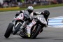 Superbike Rider Loses Rear Wheel During Donington Park Race