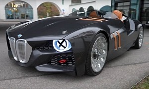 Supercar Blondie Checks Out BMW 328 Hommage, Carbon Looks Juicy
