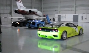 Supercar Madness in Airfield Hangar
