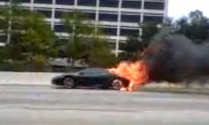 Supercar Massacre: Ferrari 360 on Fire in Houston