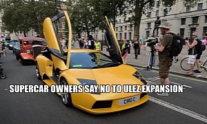 Supercars Come Out to Protest ULEZ Expansion: Stop the Clean Air Lie