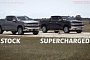 Supercharged 2020 Chevy Silverado Drag Races Stock Truck, Forced Induction Wins