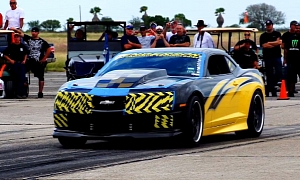 Supercharged Camaro SS Runs 204 MPH Standing Mile