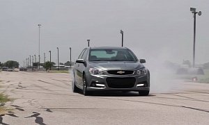 Supercharged Chevrolet SS Likes to Smoke Its Rear Tires