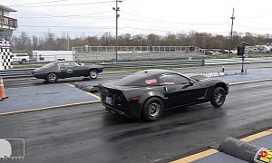 Supercharged Corvette Drags Old Camaro, Older Dart, ZR1, Someone's a 0.00-Second RT Boss 