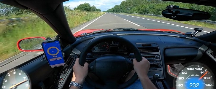 Supercharged 3.2-liter Acura NSX goes for Autobahn GPS-based performance tests on AutoTopNL