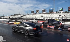 Supercharged Ford Mustang Drags Tesla Model S Plaid, Somebody Is Going to Regret This 