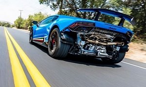 Supercharged Lamborghini Huracan Performante Flies On the Road, Sounds Beastly