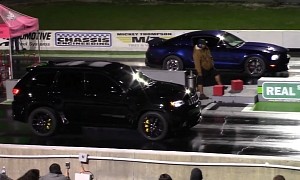 Supercharged Mustang Drags Trackhawk, Hellcat and Camaro Roush for the Blow