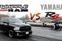 Supercharged Ram 1500 Drag Races Yamaha R6 With a Surprising Ending