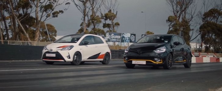 Supercharged Yaris GRMN Destroys 220 HP Renault Clio RS