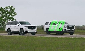 Supercharged Yukon Denali Ultimate Drags Escalade in Boosted Versus Aspirated GM Brawl