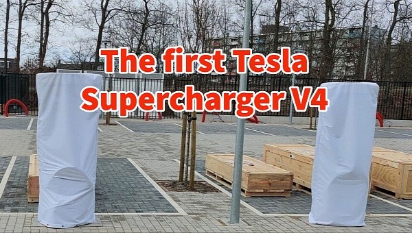 First Supercharger V4 stalls installed in the Netherlands 