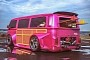 Superfly Beach Bomb Microbus Unleashes a Hot Wheels Slammed Widebody Attitude