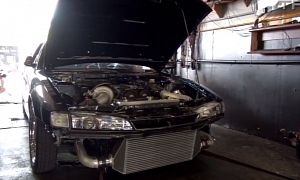 Supra 2JZ-Powered Nissan 240SX Screaming On the Dyno