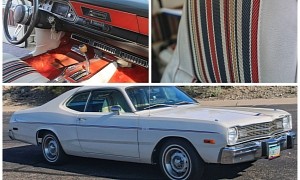Surf's Up! 1974 Dodge Dart "Hang 10" Comes With Swimsuit Fabric and Shag Carpet