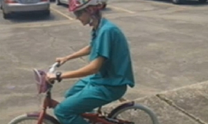Surgeon Borrows Kid's Bike to Get to Hospital On Time