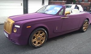 Surprisingly, It's Not a Rapper Driving This Purple Velvet Rolls-Royce Phantom Drophead