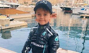 Susie and Toto Wolff's Son Jack Dressed Up as His Favorite Character, Lewis Hamilton