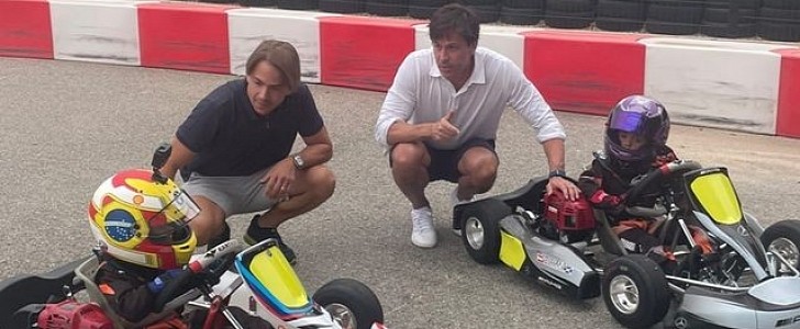Susie and Toto Wolff's Son Jack Learning to Race