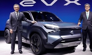 Suzuki eVX Concept Looks Like a Smaller Dacia Bigster, Previews EV Crossover for 2025