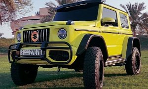 Suzuki Jimny Now Looks Like a G500 4x4 Squared Thanks to Clever Body Kit