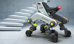 Suzuki Reveals Four-Wheeled Mobility Device That Can Walk Up and Down Stairs