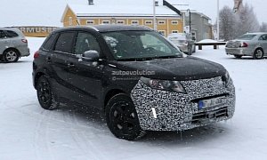 Suzuki Spied Testing 2018 Vitara Facelift In The Snow