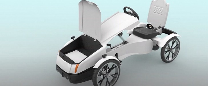SVEN 3D-printed family e-pedal car