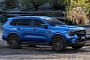 Swanky, Lowered Ford Everest Has Big Aftermarket Wheels, Is Short of “Shadow” Build