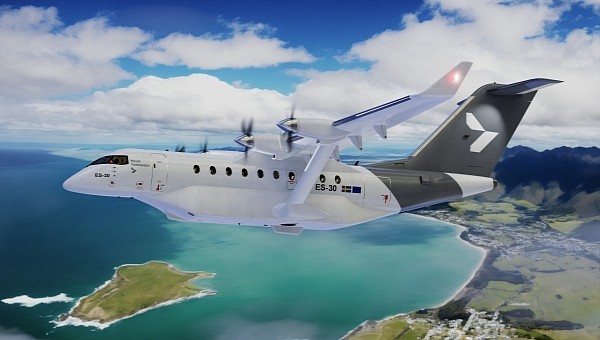 The ES-30 will transport 30 passengers using a battery-electric propulsion system