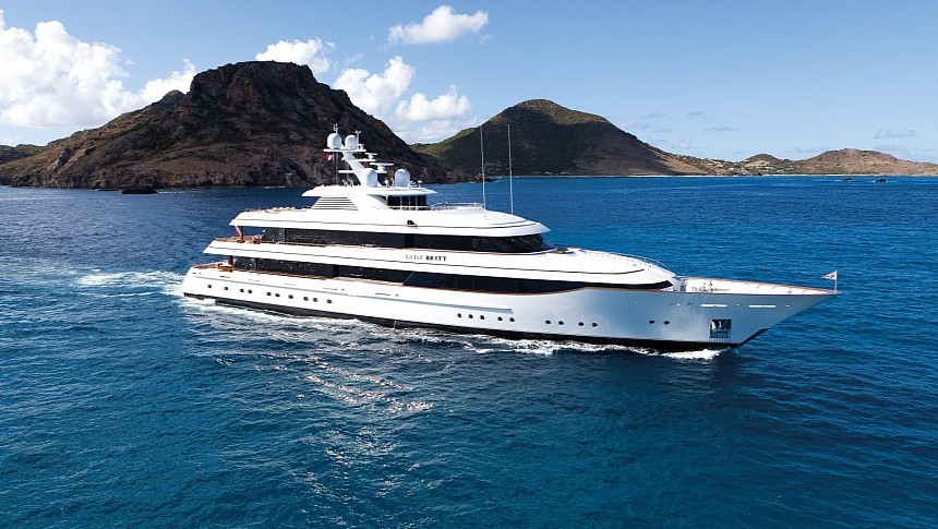 Lady Britt was built by Feadship as the ultimate charter yacht