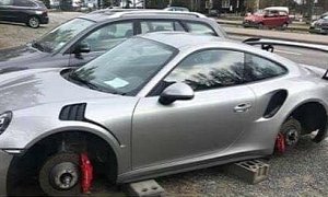 Swedish Porsche 911 GT3 RS Reportedly Stolen One Day after Its Wheels Were Taken