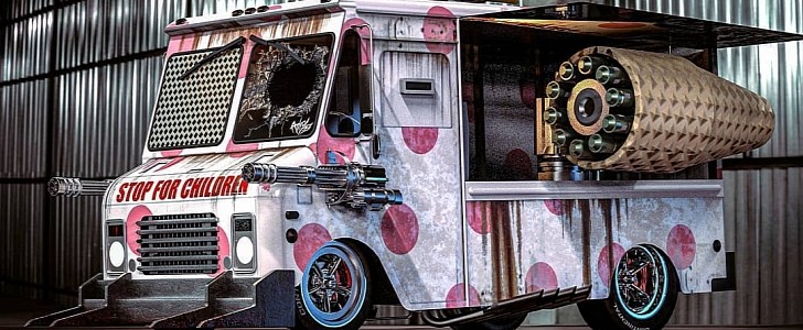 Needles Kane Sweet Tooth Combat Ice Cream truck render by adry53customs on Instagram