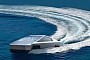 Swimming Tesla Cybertruck Has the Swirl of an Aircraft Carrier's Wake in Zesty CGI