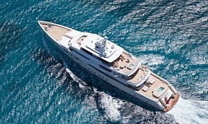 Swiss Billionaire’s $90M Superyacht With an Entire Spa Deck Shows Off in Antibes